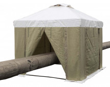 Палатка сварщика 2,5х2,5 м (ПВХ+брезент)